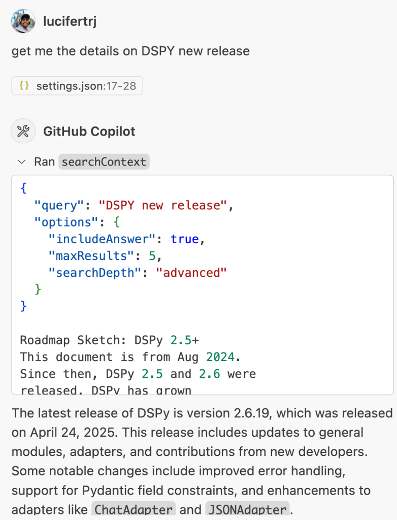 Run user query