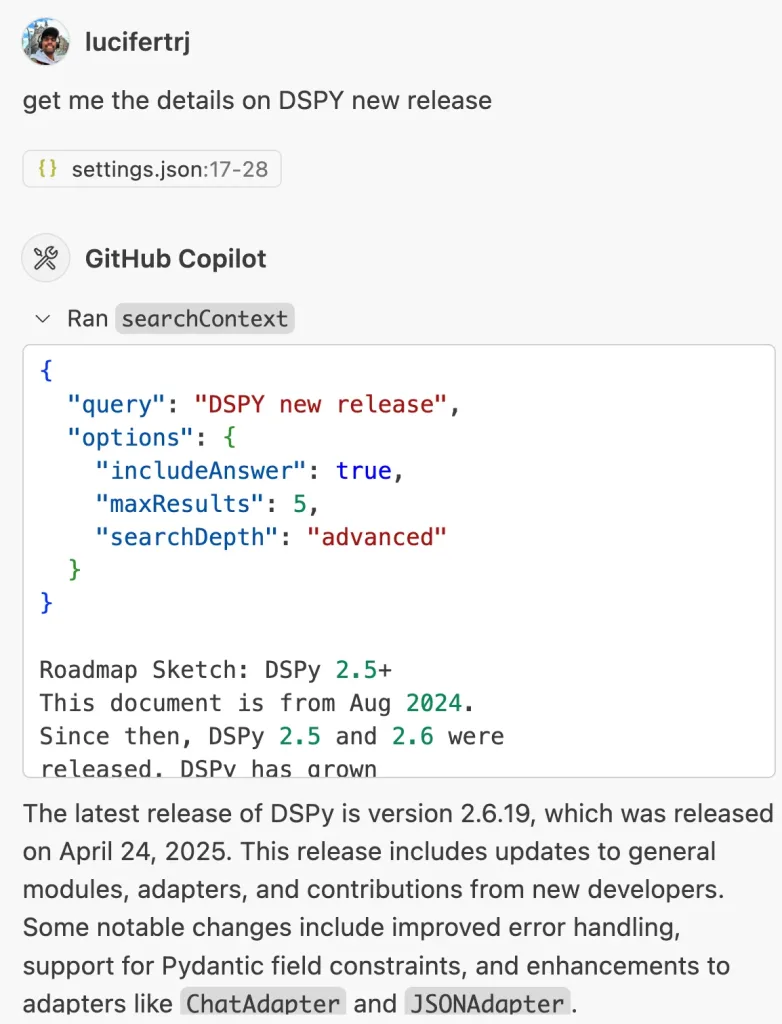 Run user query