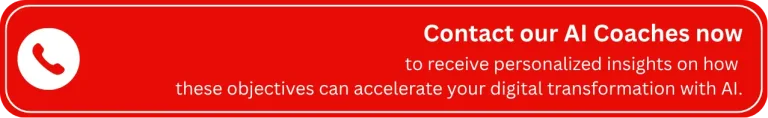 Contact AI Coaches for personalized insights on achieving digital transformation through AI – expert guidance on aligning AI strategies with business objectives.
