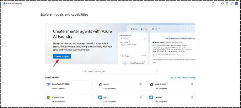 Explore models and capabilities