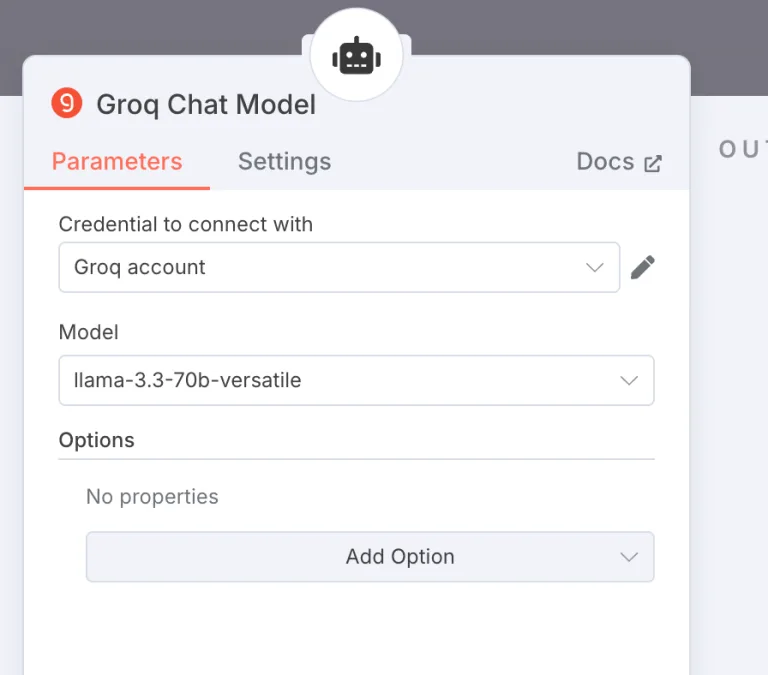 Define GROQ LLM for faster inference in your n8n workflows